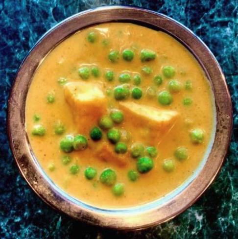 Tofu Mutter Curry Green Peas