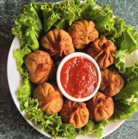 Vegan fried momo